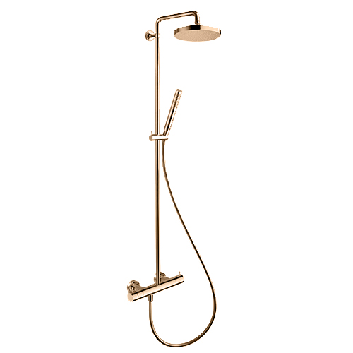 #COLONNE DE DOUCHE TRIVERDE THERMOSTATIQUE OR ROSE***/46P