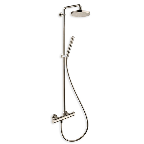 #COLONNE DE DOUCHE TRIVERDE THERMOSTATIQUE COMPLETE METAL BRILLANT