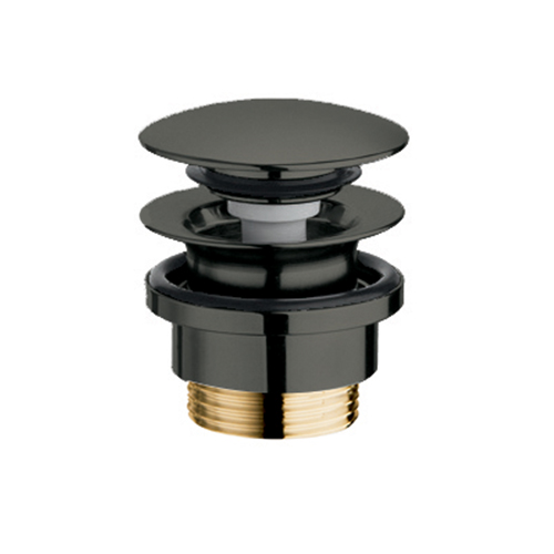 BONDE LAVABO UP&DOWN® LAITON NF CHROME NOIR 5-55 MM