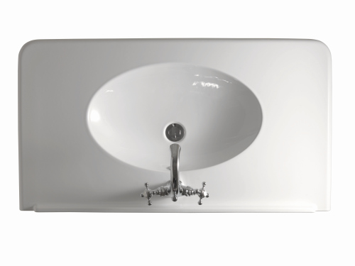 #LAVABO RETRO PARIGI 100-55 CM AVEC PIEDS METAL CHROME