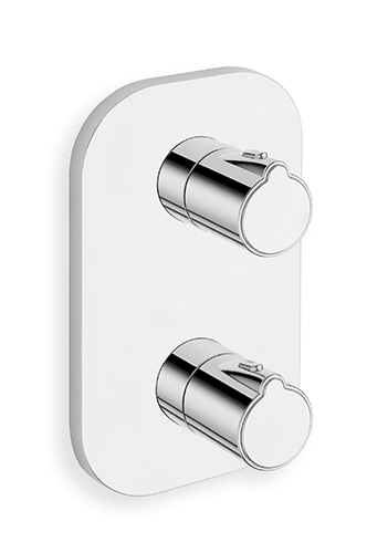 $ FACADE EXTERNE NEW DAY THERMOSTATIQUE DOUCHE 2 SORTIES CHROME