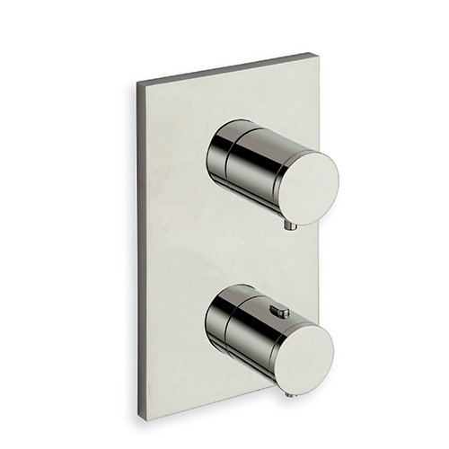 #FACADE EXTERNE TRIVERDE LAITON 2 SORTIES METAL BRILLANT